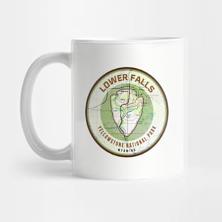 Yellowstone Souvenir Map - Lower Falls Mug